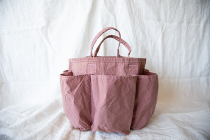 Reversible KONBU Basket bag - Dark Rose