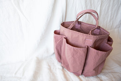 Reversible KONBU Basket bag - Dark Rose