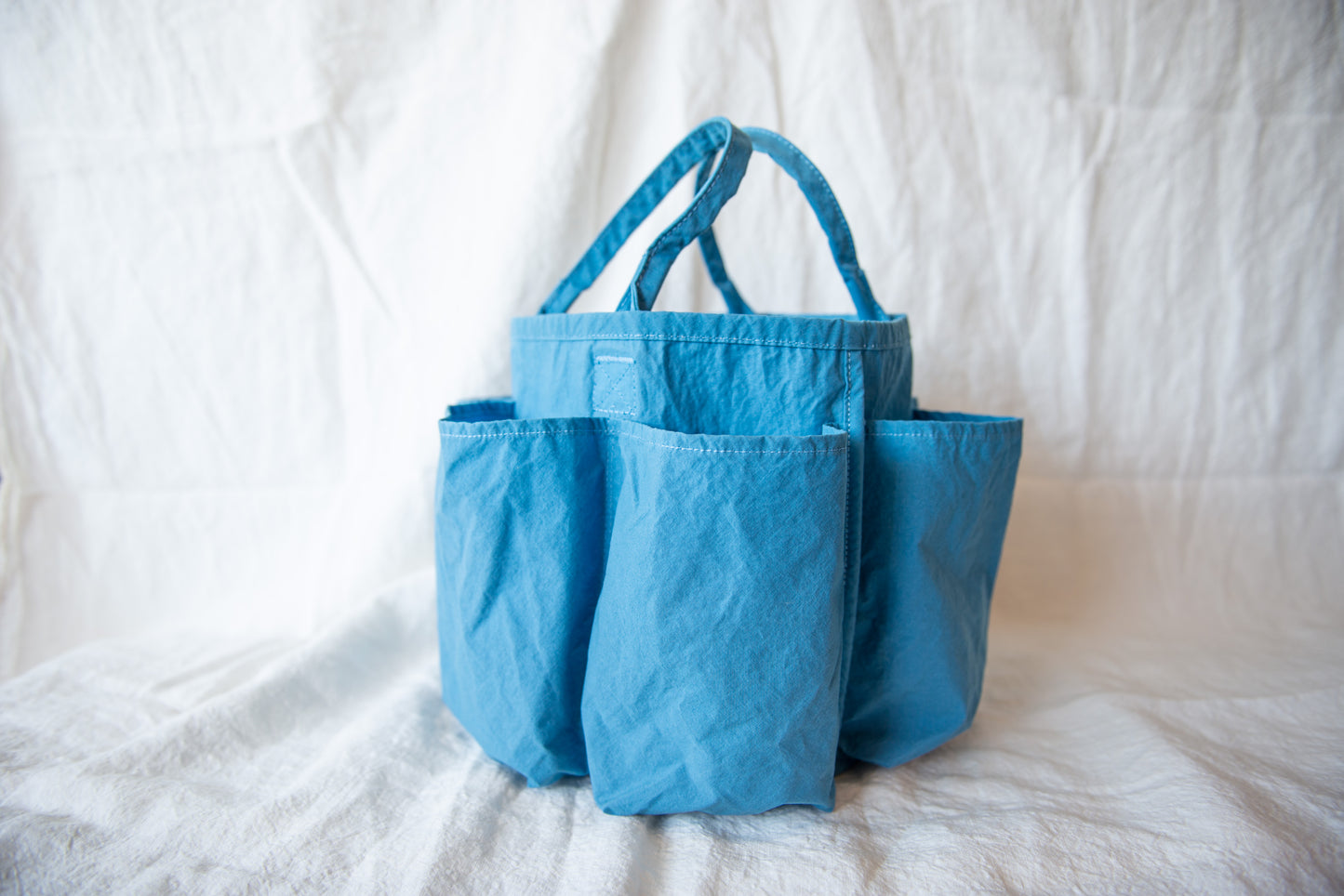 Reversible KONBU Basket Bag - Sky Blue