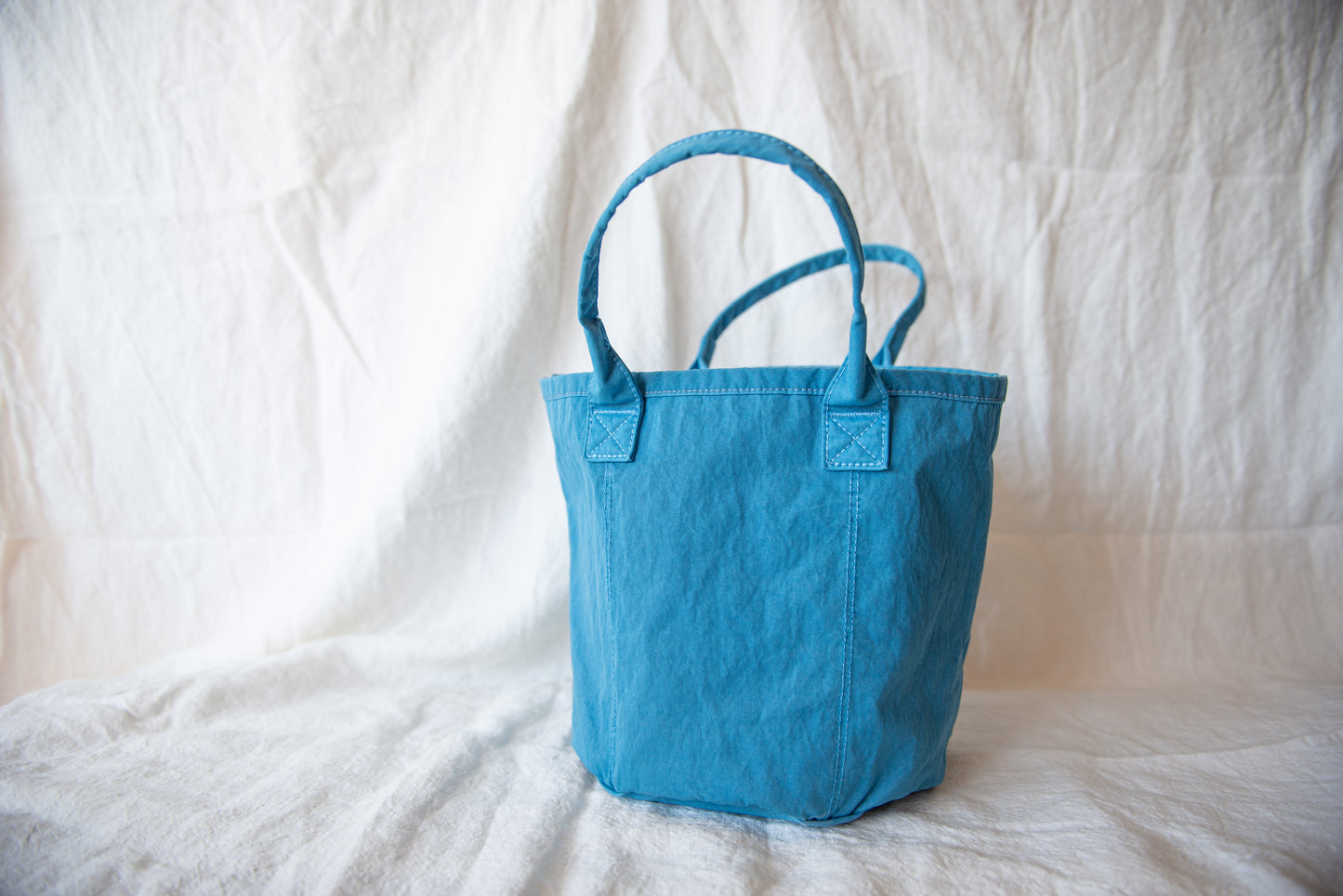 Reversible KONBU Basket Bag - Sky Blue