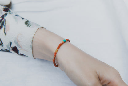 Calming Red Agate Gemstone Bracelet