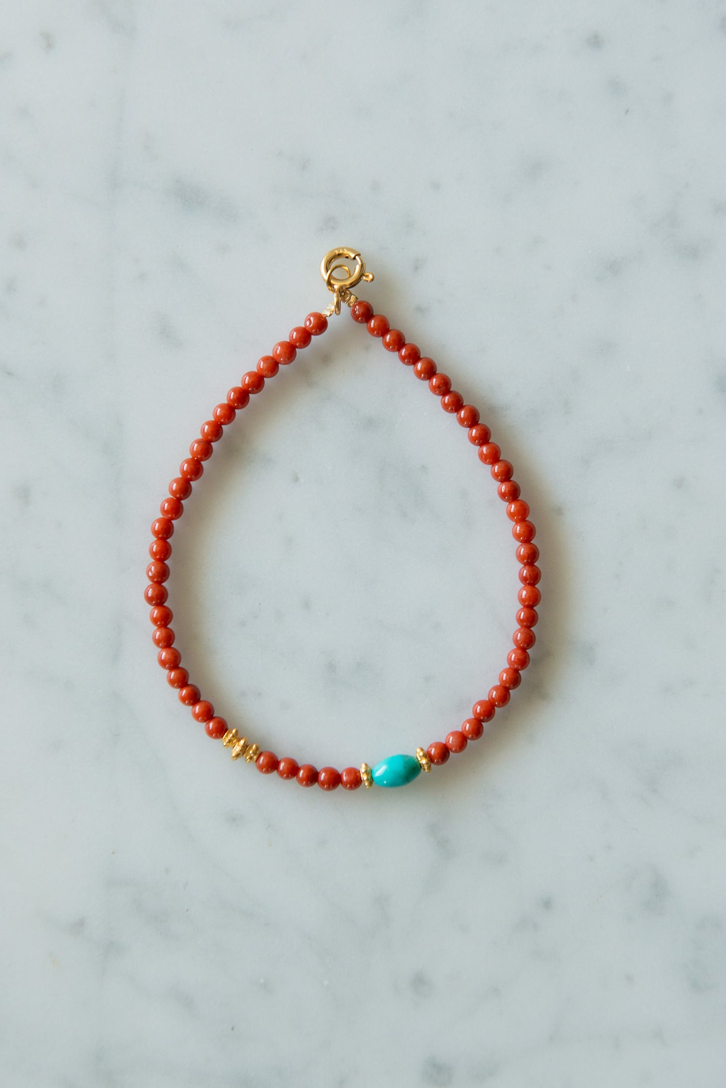 Calming Red Agate Gemstone Bracelet