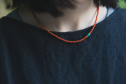 Calming Red Agate Gemstone Necklace