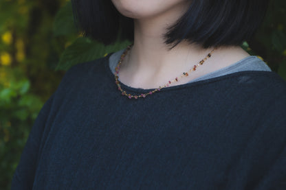 Vibrant Tourmaline Tapestry Necklace