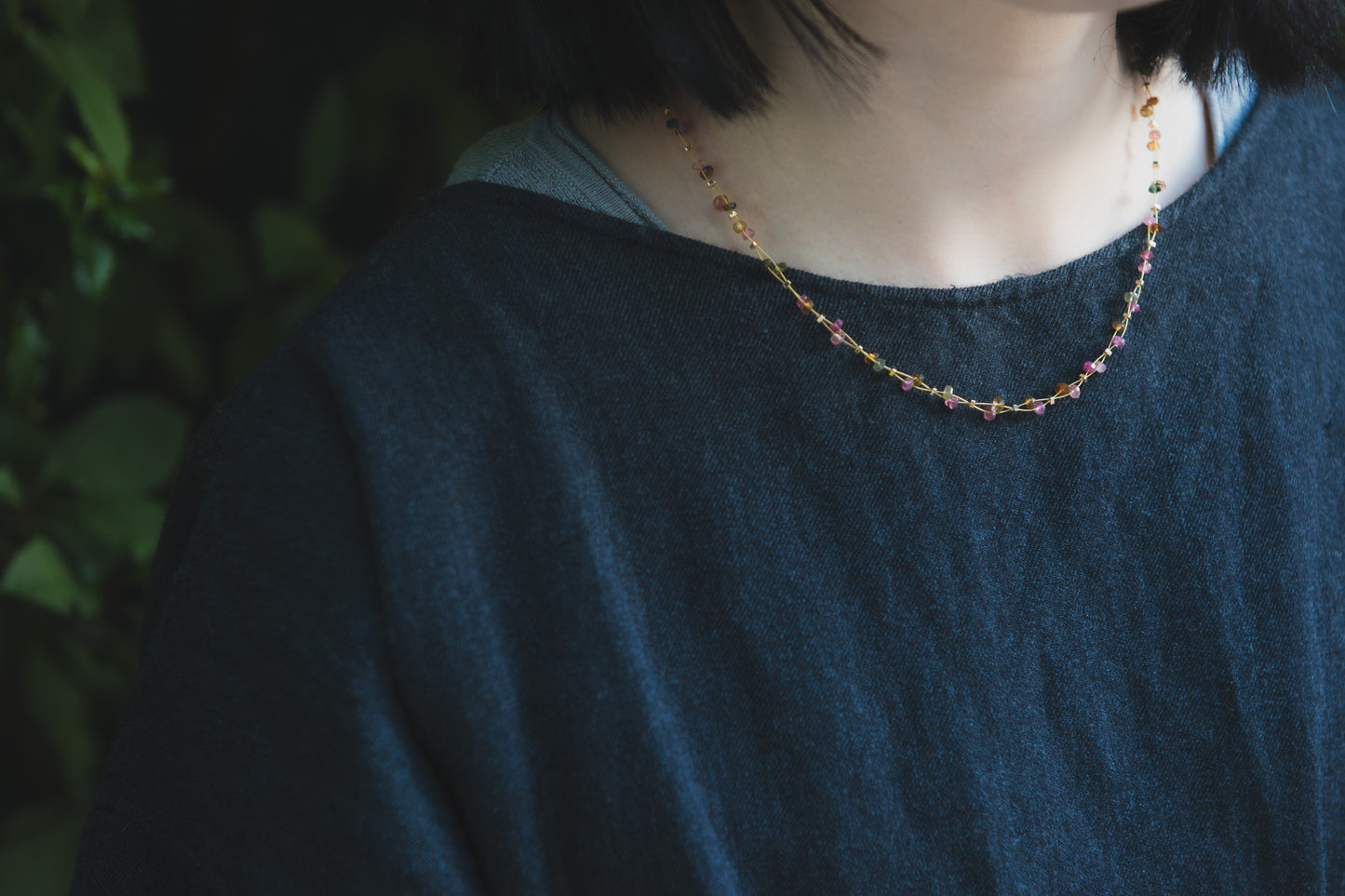 Vibrant Tourmaline Tapestry Necklace