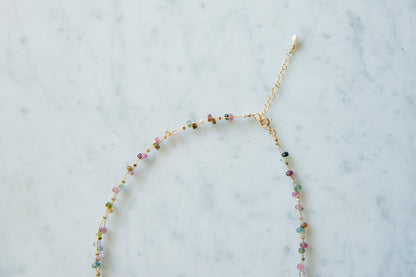 Vibrant Tourmaline Tapestry Necklace