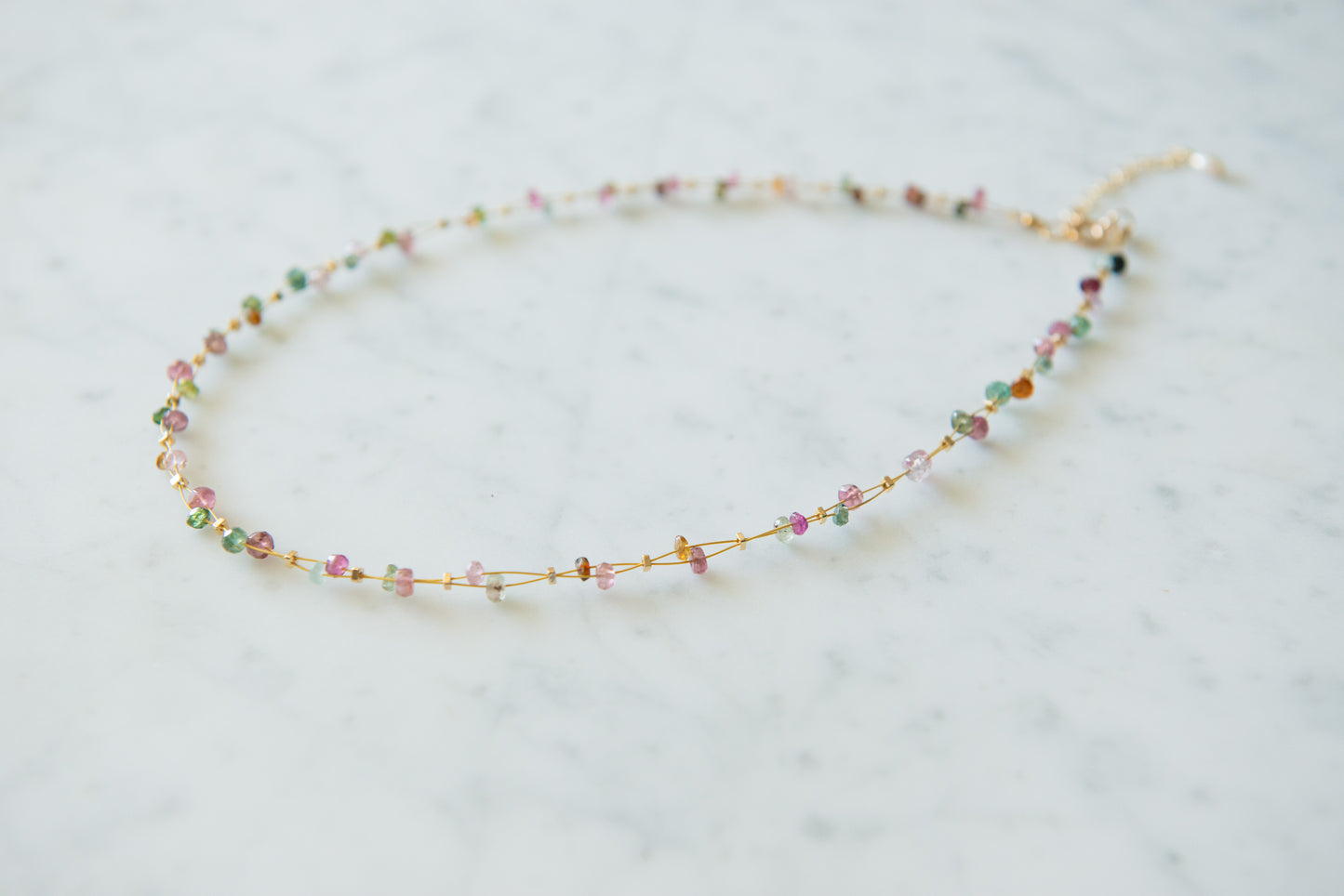 Vibrant Tourmaline Tapestry Necklace